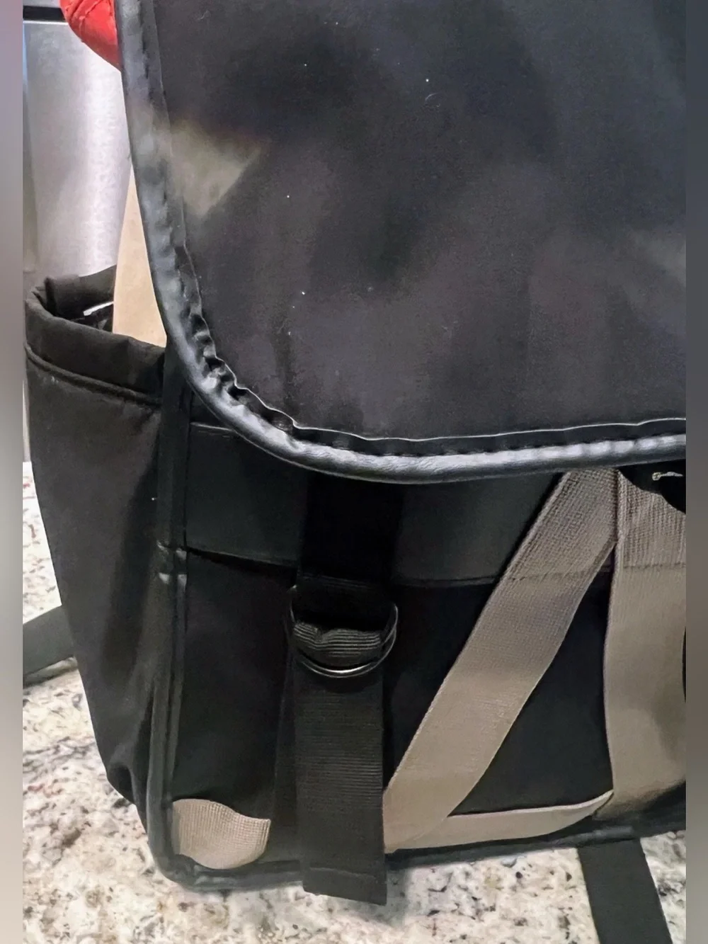 Joan & David 18 Inch Sport Nylon Colorblocked Shopper Workbook Backpack. Unisex